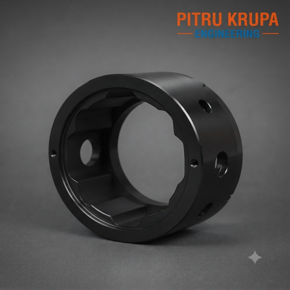 CNC Machined Aluminium Cylindrical Housing