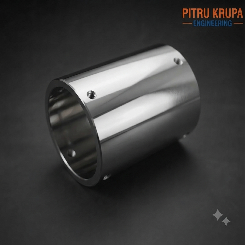 CNC Machined Stainless Steel Cylindrical Sleeve Housing
