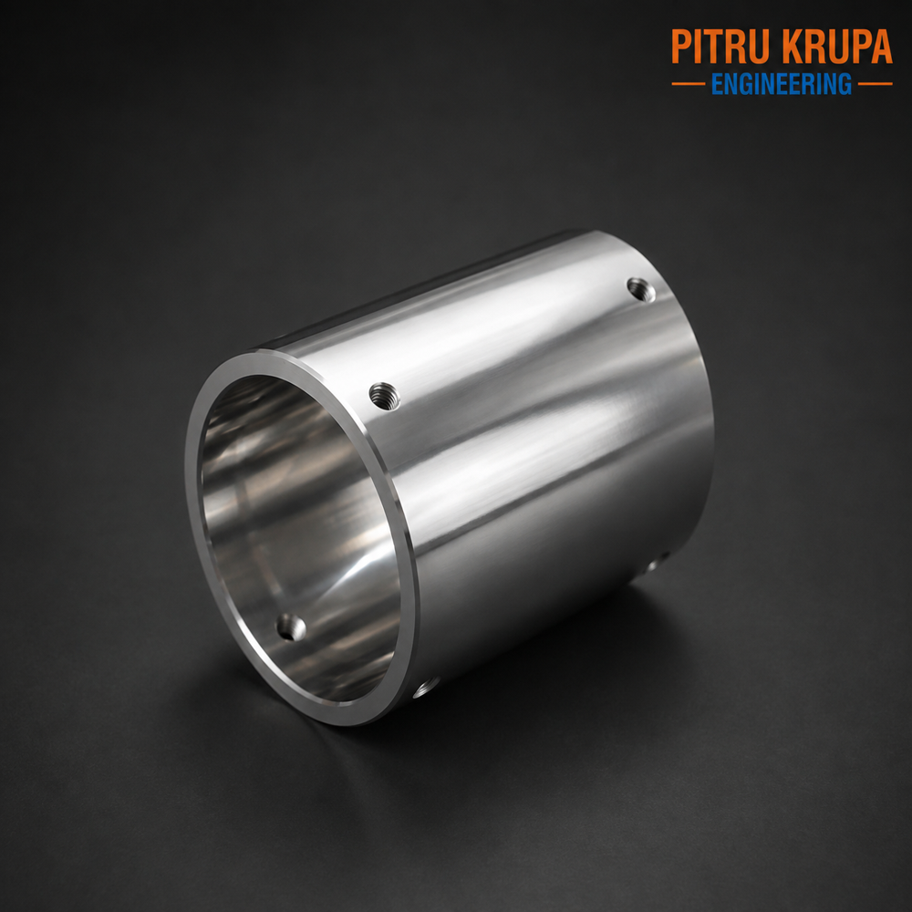 CNC Machined Stainless Steel Cylindrical Sleeve Housing