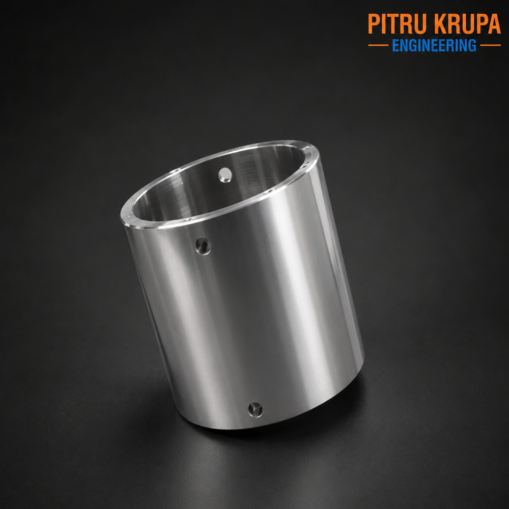 CNC Machined Stainless Steel Cylindrical Sleeve Housing