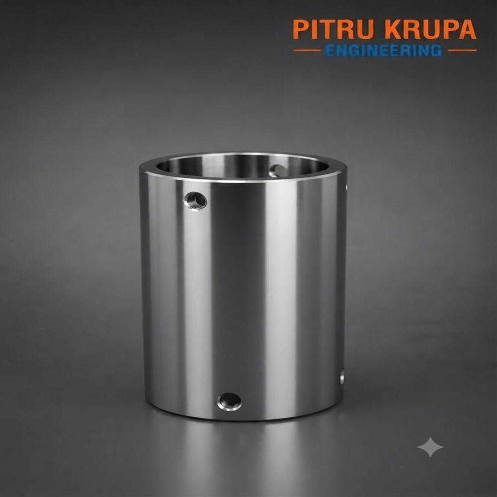 CNC Machined Stainless Steel Cylindrical Sleeve Housing