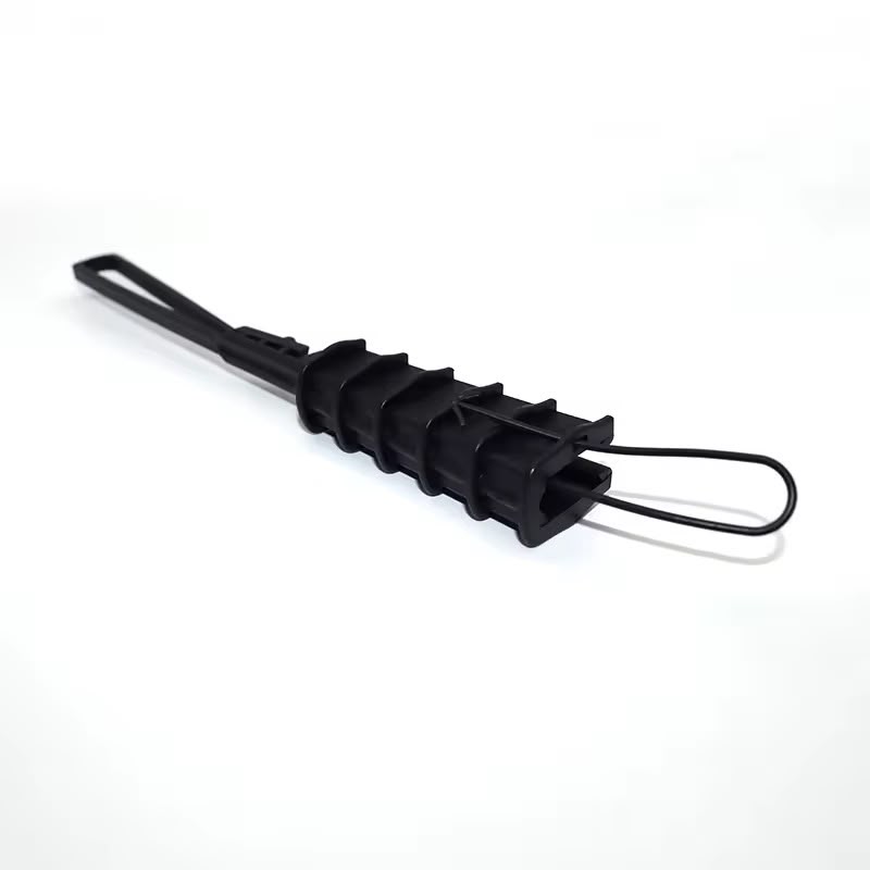 Ftth Fiber Optic Tension Clamp Anchoring Clamp - Color: Black