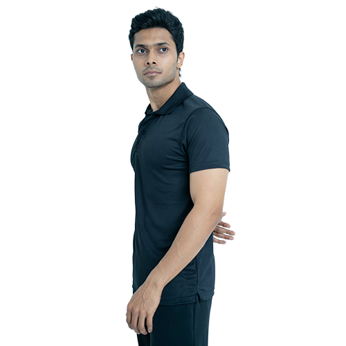 Mens Black Color Promotional T Shirt