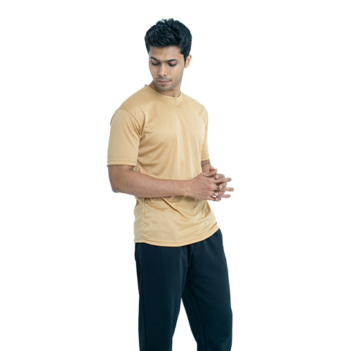 Mens Beige Color T Shirt