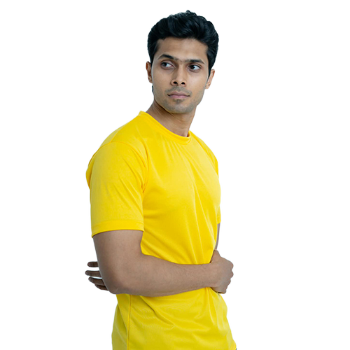 Yellow Color Plain T Shirt