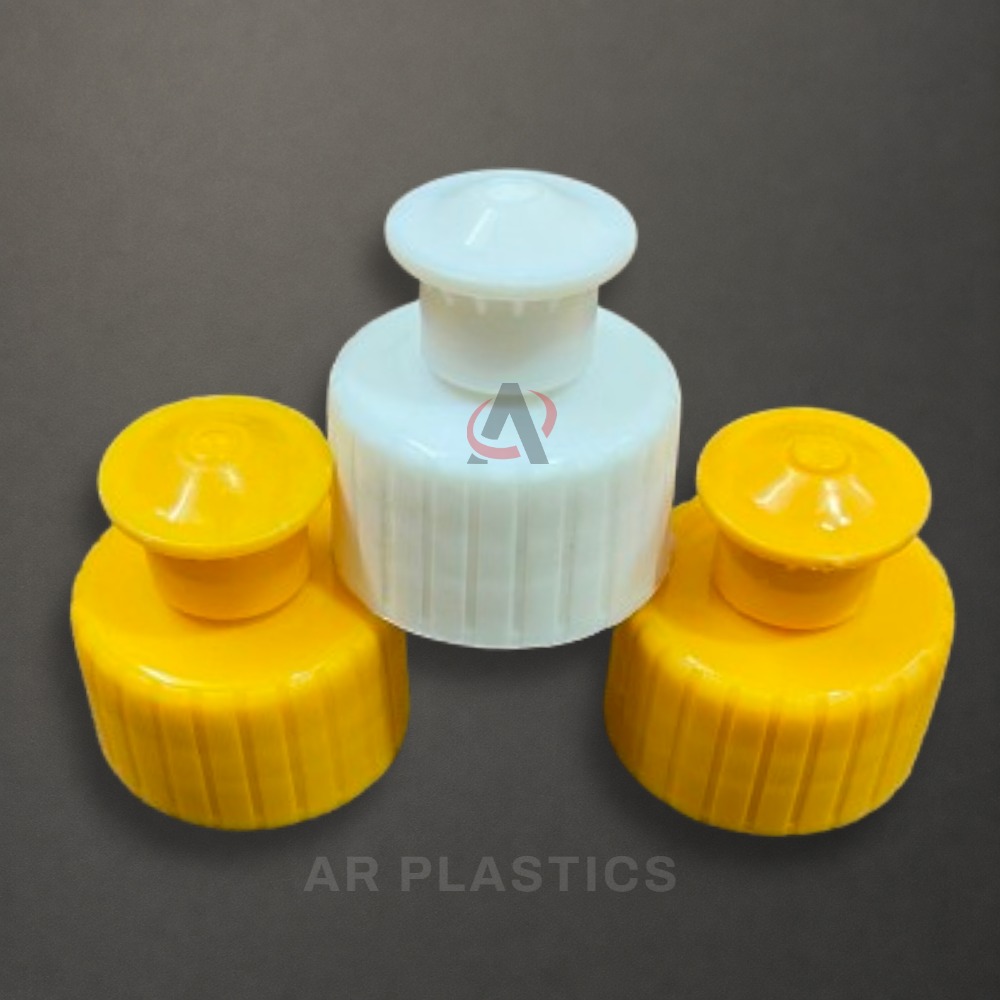 28 Mm Pull Push Cap - Plastic Material, 28 Millimeter Diameter, Customizable Colors | Attractive Design, Flawless Finish, Easy To Clean