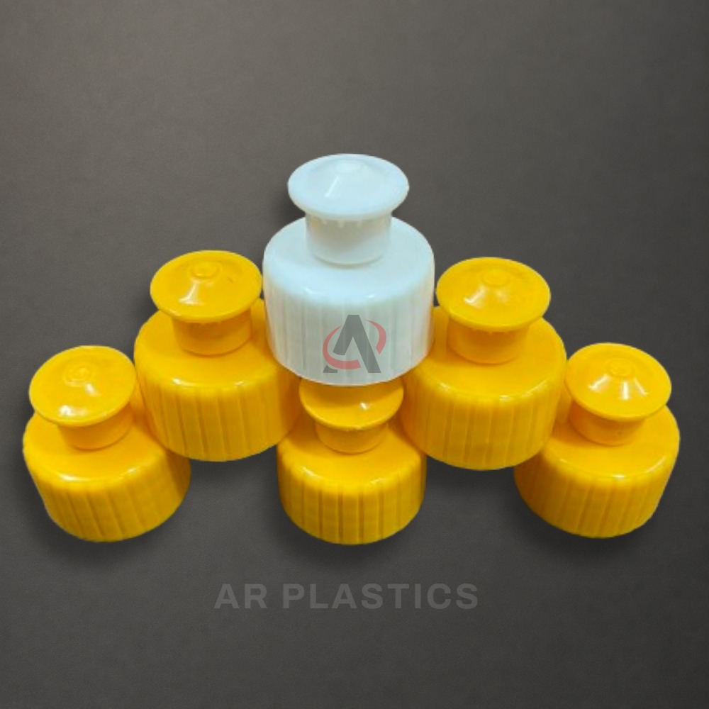 28 Mm Pull Push Cap - Plastic Material, 28 Millimeter Diameter, Customizable Colors | Attractive Design, Flawless Finish, Easy To Clean
