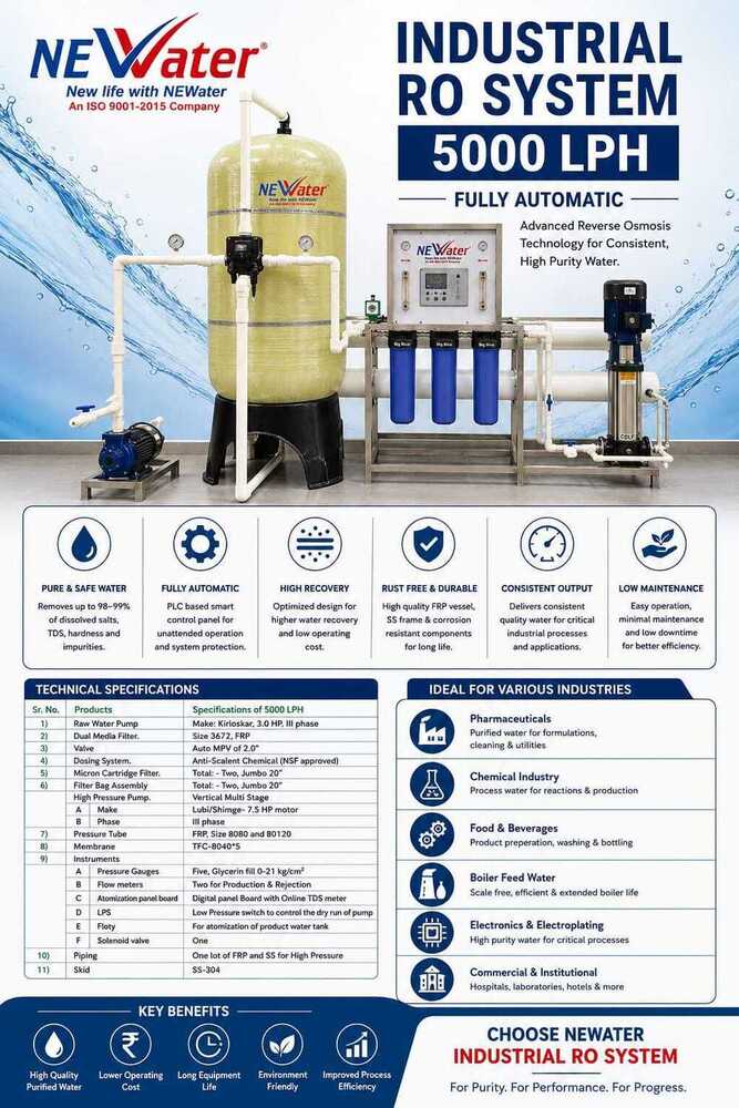 5000 LPH RO Plant