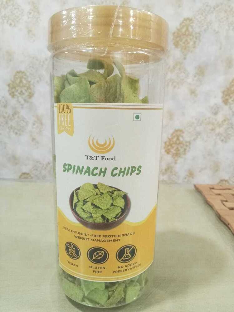 Palak Achari Chips - Baked Palak Snack | 24 Days Shelf Life, Convenient Bottle Packaging