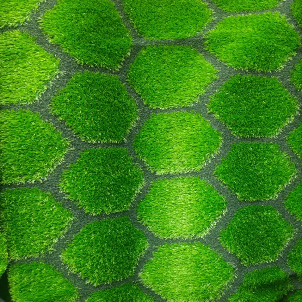 Artificial Football Pattern Grass - Material: Plastic