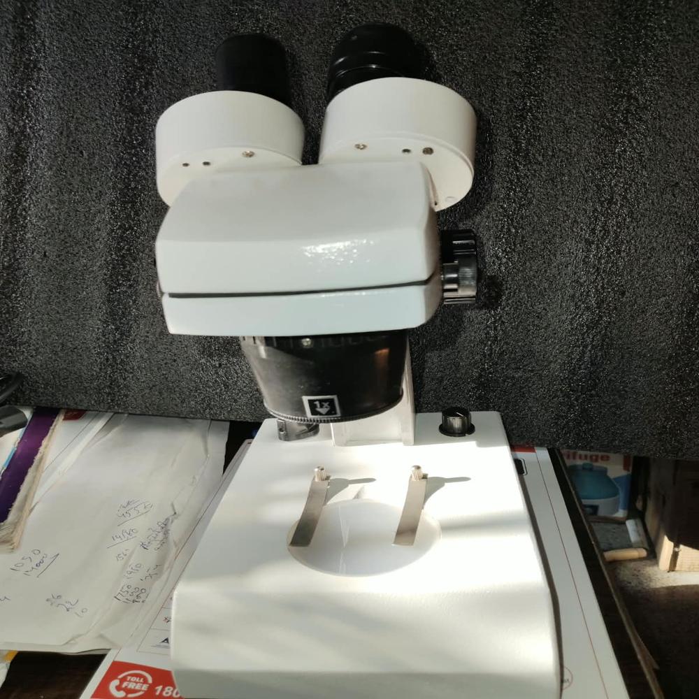 Stereo Binocular Microscope | 10X & 20X Magnification | 1X/2X Objective | LED Light | 90mm WD