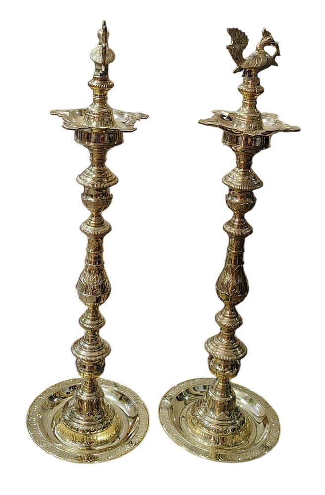 Brass Annapakshi Kuthu Vilakku