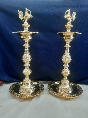 Brass Annapakshi Kuthu Vilakku