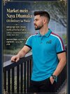 Customised man logo polo t shirt
