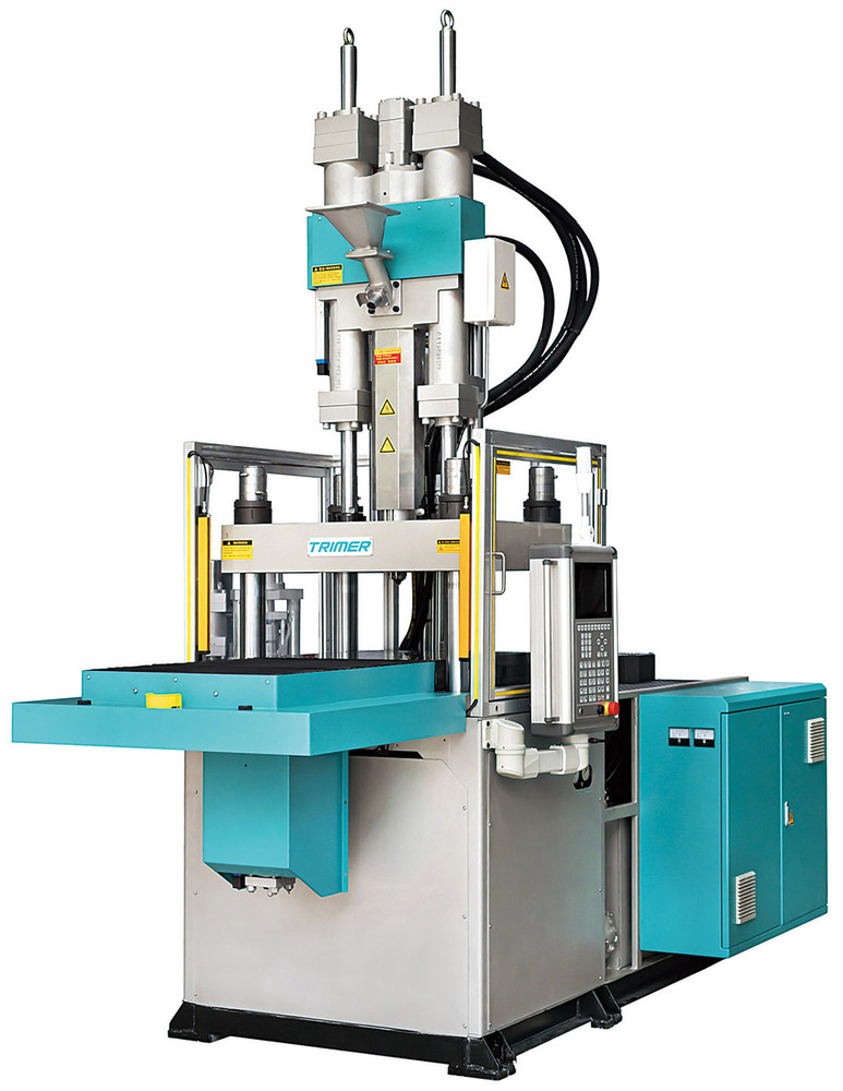 Single Sliding Table Vertical Injection Moulding Machine