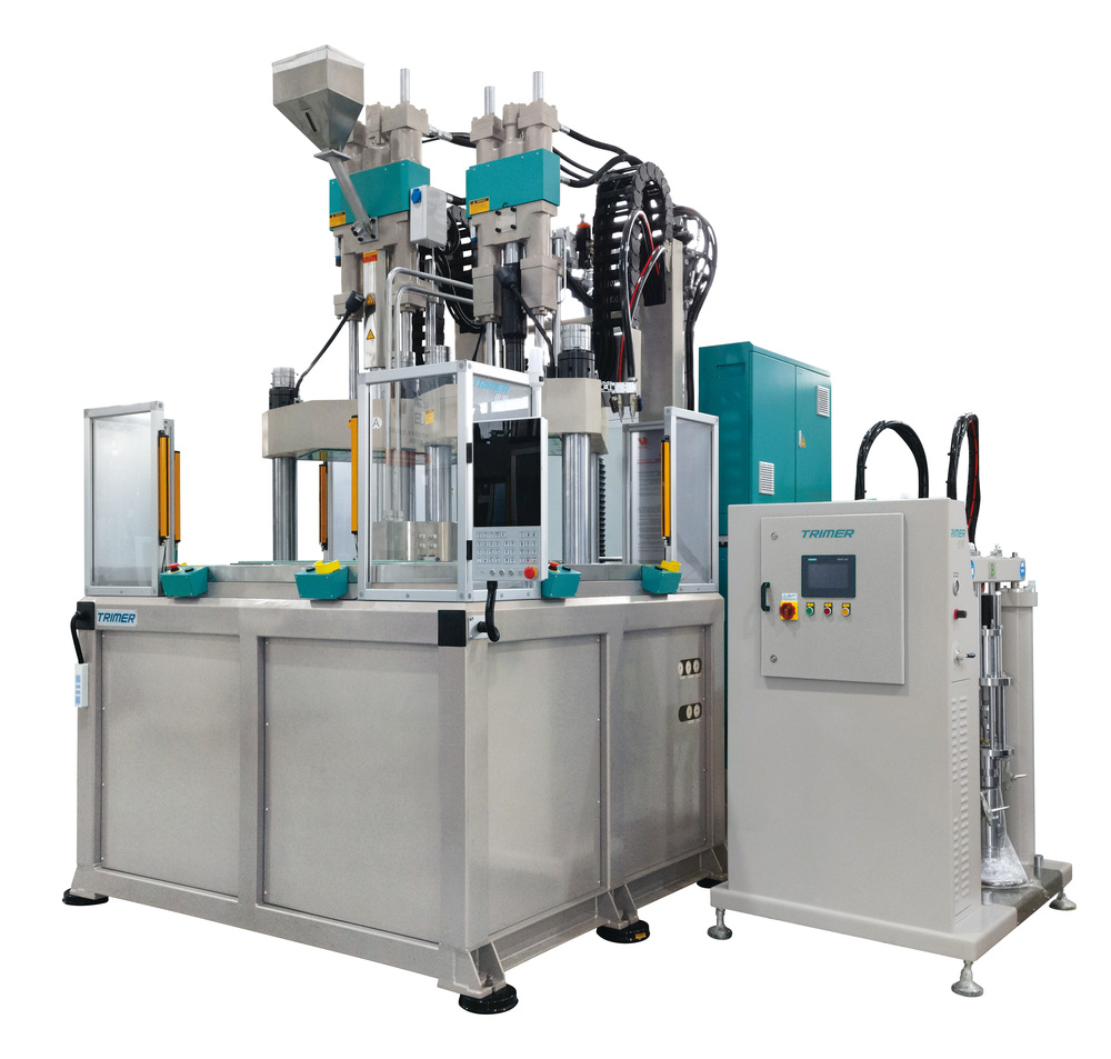 Two Colors PC+LSR Vertical Injection Moulding Machine