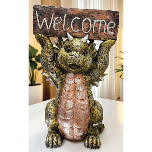 27.5 x 17 x 11 inch Welcome Dragon Showpiece