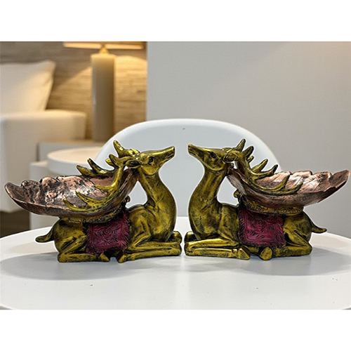 Tray Hiran Showpiece - Size: 6 X 9 X 5