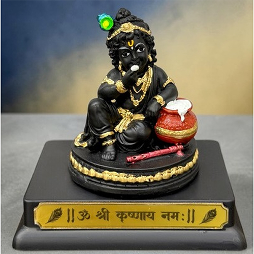 Bb-1013 Krishna Car Dashboard Idols - Size: 4 X 4 X 3