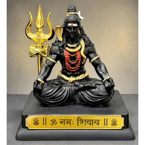 Bb-1012 Shiv Ji Car Dashboard Idols - Size: 4 X 4 X 3