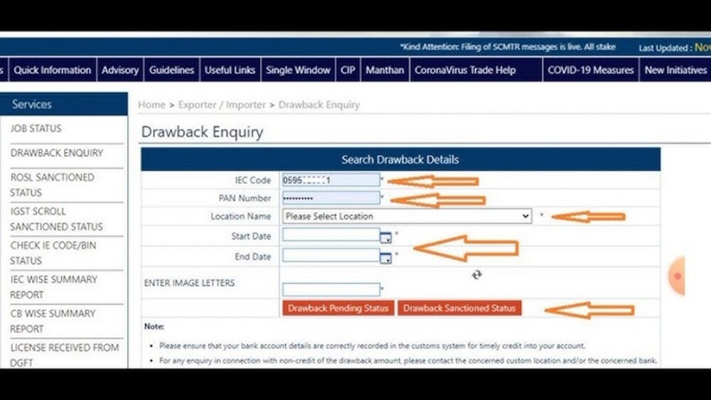Drawback Registration