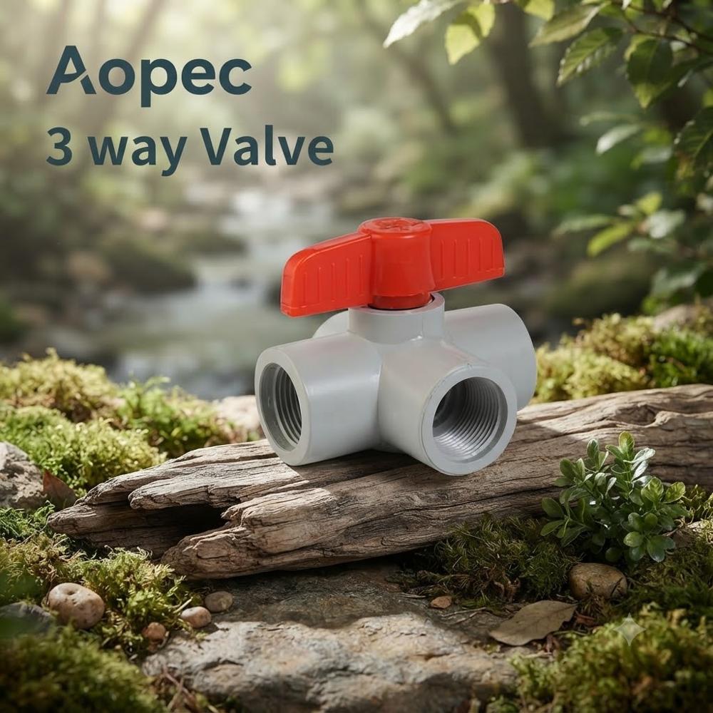 Plastic 3 Way Ball Valve - Application: All