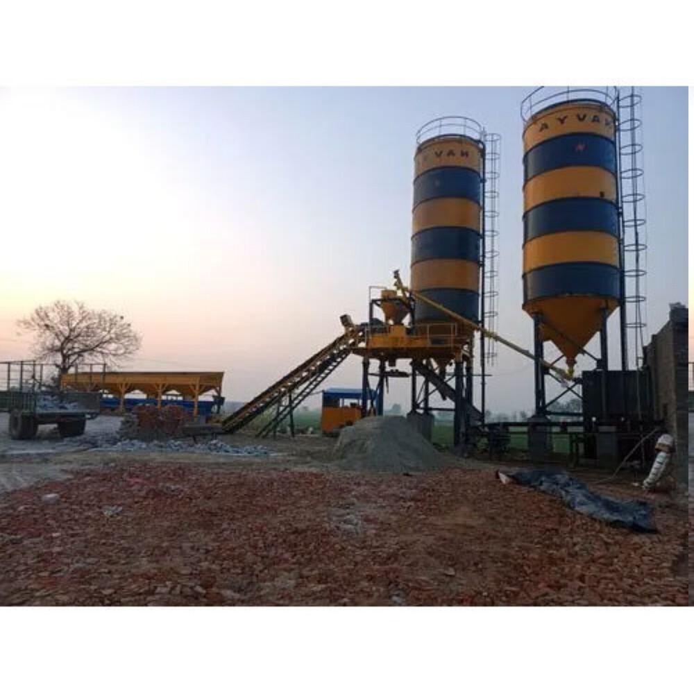 Inline Pan Mixer Concrete Batching Plant - Conveyor Capacity: As Per Requrement