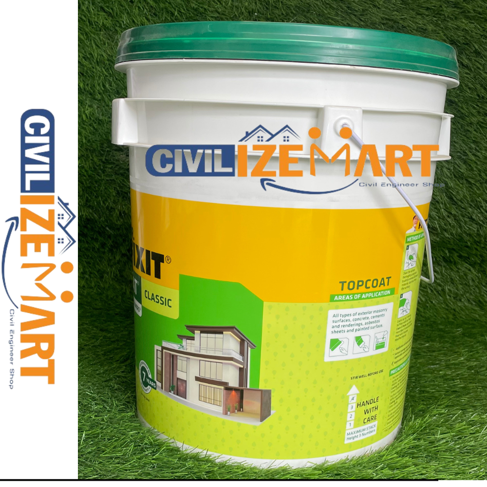 Dr. Fixit 604 Waterproofing Topcoat - Application: Exterior Walls / Concrete / Masonry / Cement Surfaces