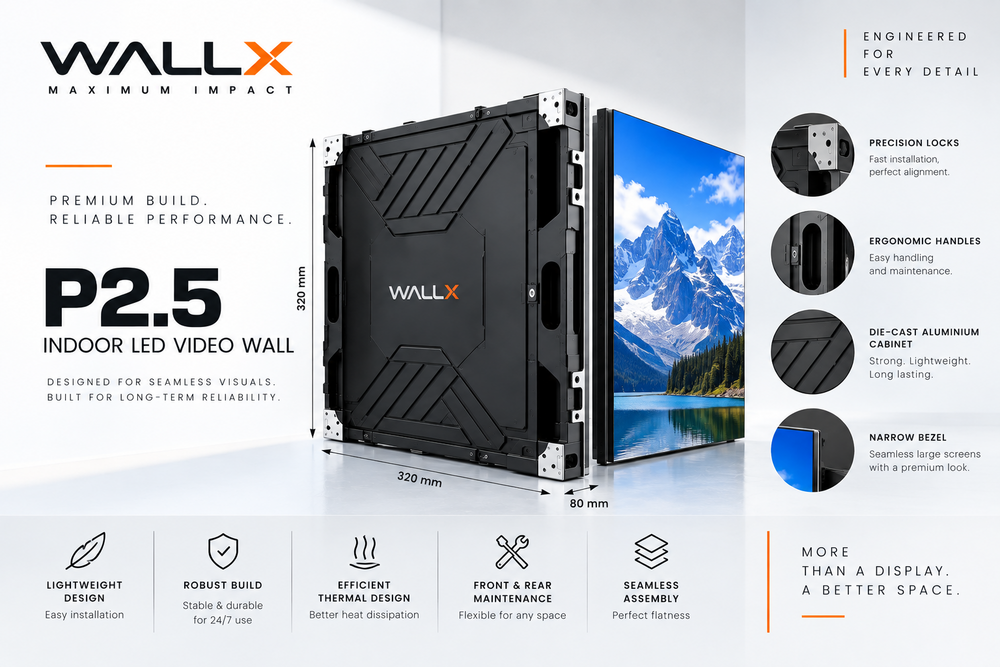 WallX P2.5 Indoor LED Video Wall