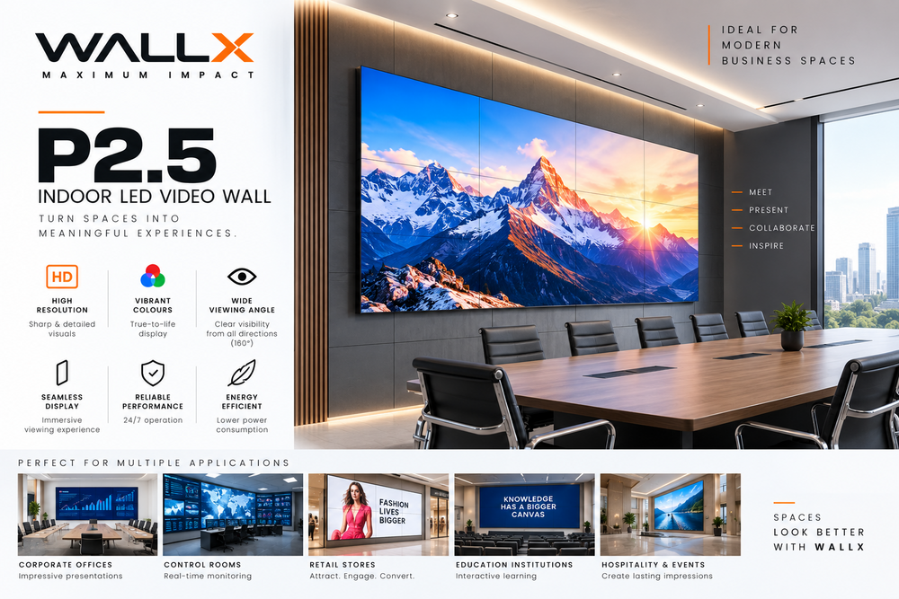WallX P2.5 Indoor LED Video Wall