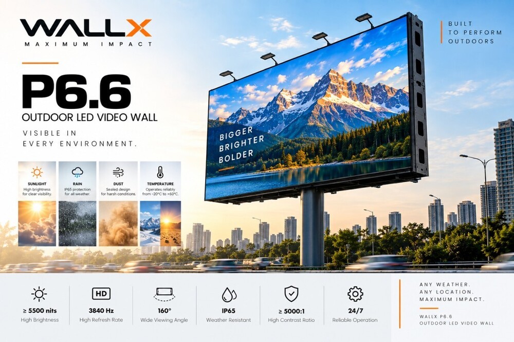 WallX P6.6 Outdoor LED Video Wall
