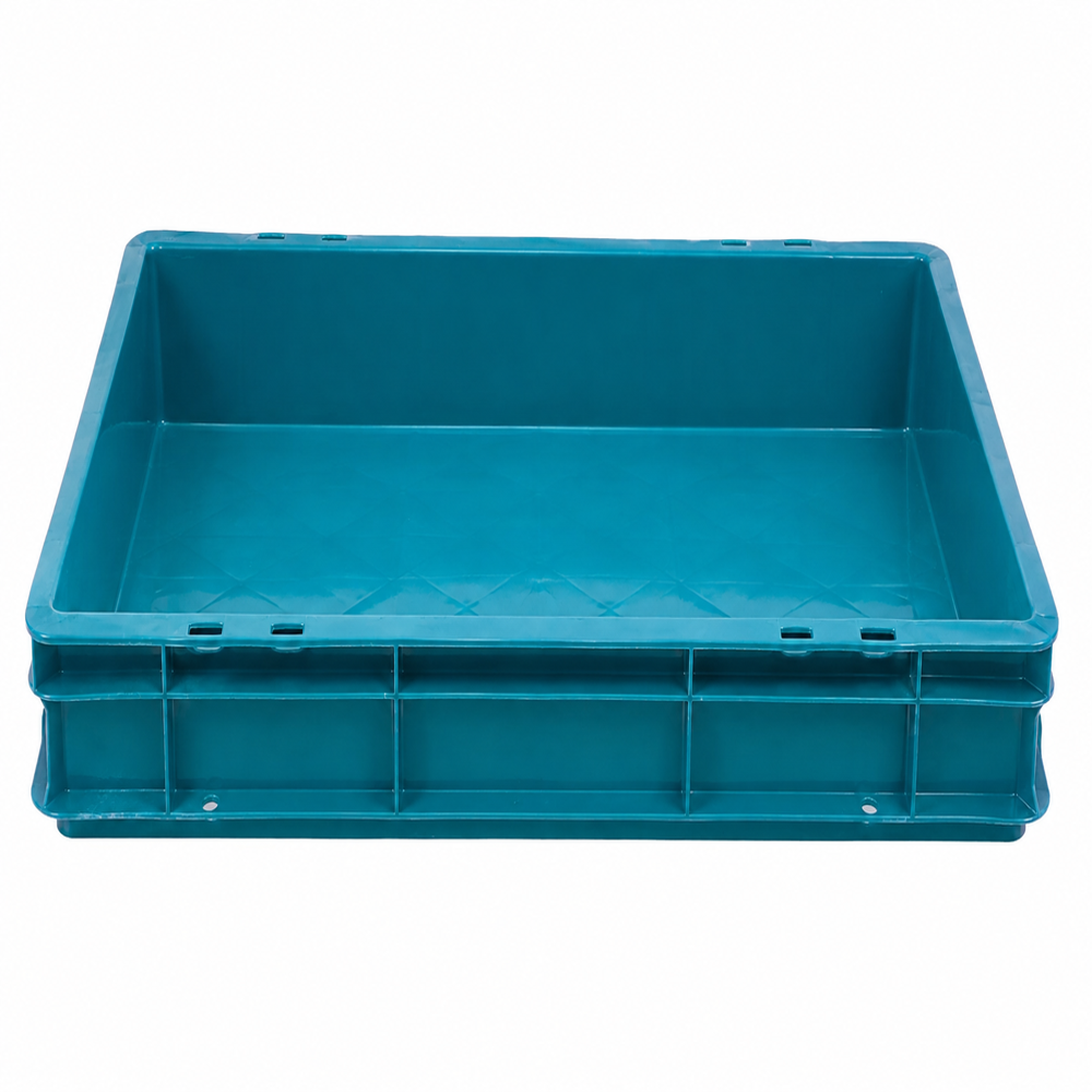 Industrial Plastic Storage Crate - Dimension (L*W*H): 600*400*80 Millimeter (Mm)