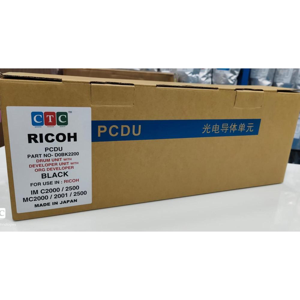 RICOH DRUM UNIT WITH DEVELOPER UNIT WITH ORG DEVELOPER BLACK IM C2000 / 2500 / MC2000 / 2001 CTC