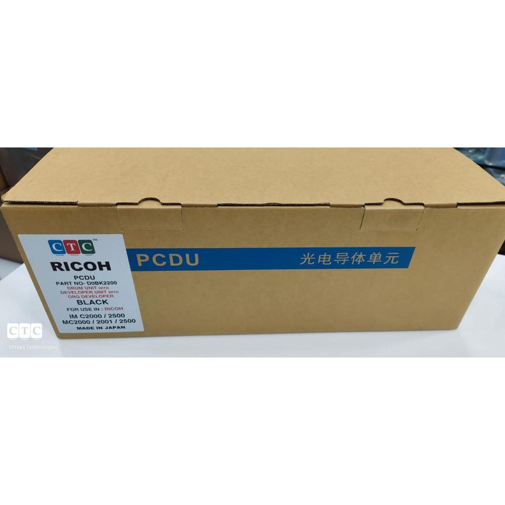 RICOH DRUM UNIT WITH DEVELOPER UNIT WITH ORG DEVELOPER BLACK IM C2000 / 2500 / MC2000 / 2001 CTC