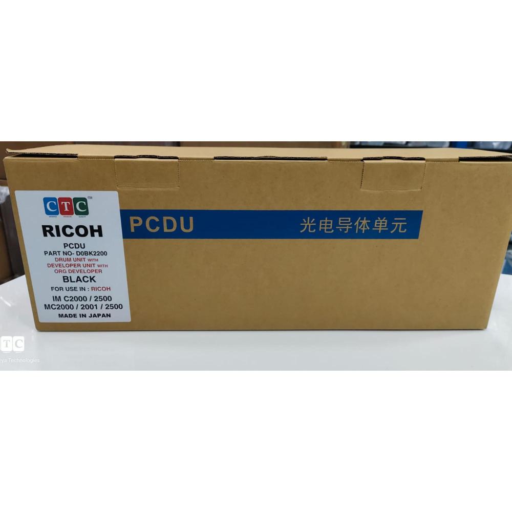 RICOH DRUM UNIT WITH DEVELOPER UNIT WITH ORG DEVELOPER BLACK IM C2000 / 2500 / MC2000 / 2001 CTC
