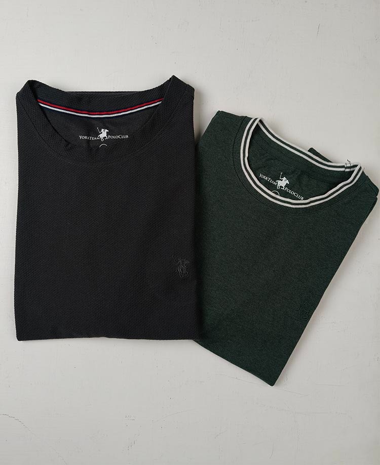 M11773 | YORK TEAM POLO CLUB Mens Textured T-Shirts
