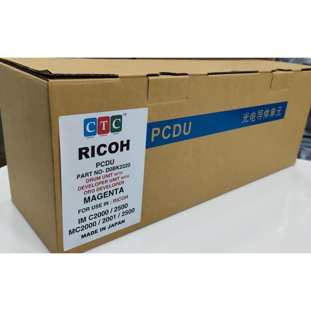 RICOH DRUM UNIT WITH DEVELOPER UNIT WITH ORG DEVELOPER MAGENTA IM C2000 / 2500 / MC2000 / 2001 CTC