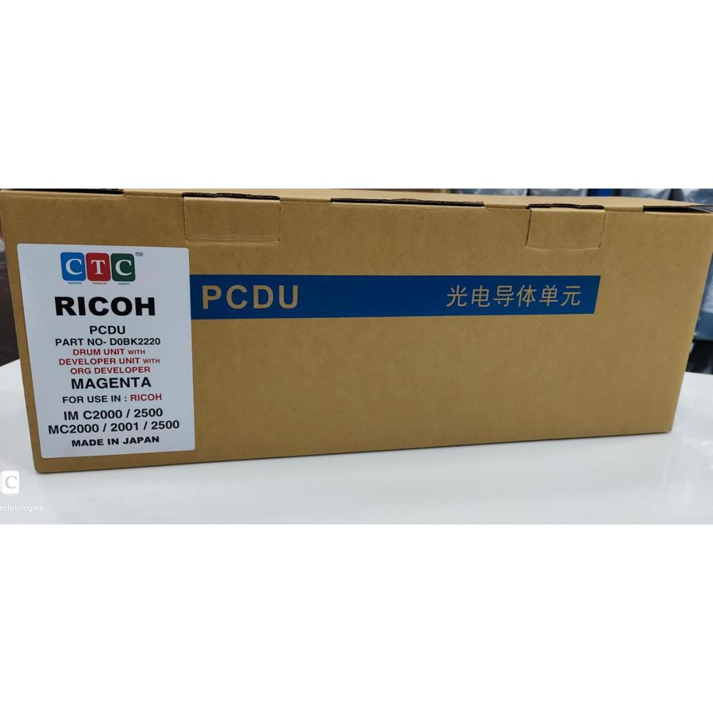 RICOH DRUM UNIT WITH DEVELOPER UNIT WITH ORG DEVELOPER MAGENTA IM C2000 / 2500 / MC2000 / 2001 CTC