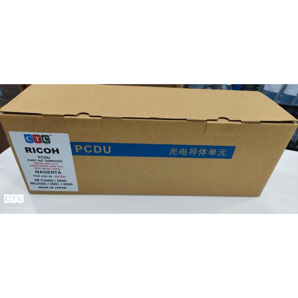 RICOH DRUM UNIT WITH DEVELOPER UNIT WITH ORG DEVELOPER MAGENTA IM C2000 / 2500 / MC2000 / 2001 CTC