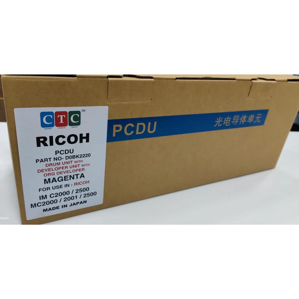 RICOH DRUM UNIT WITH DEVELOPER UNIT WITH ORG DEVELOPER MAGENTA IM C2000 / 2500 / MC2000 / 2001 CTC