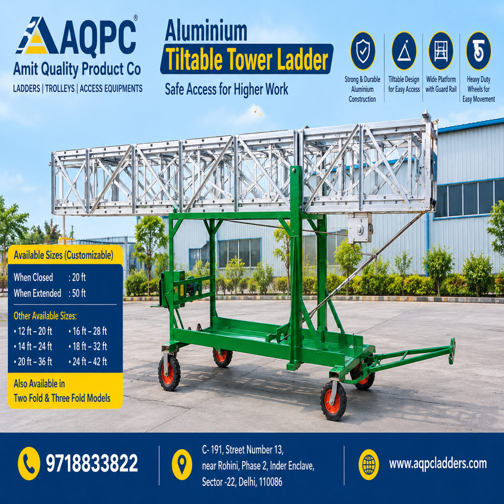 Aluminium Tower ladder Maruti wheel