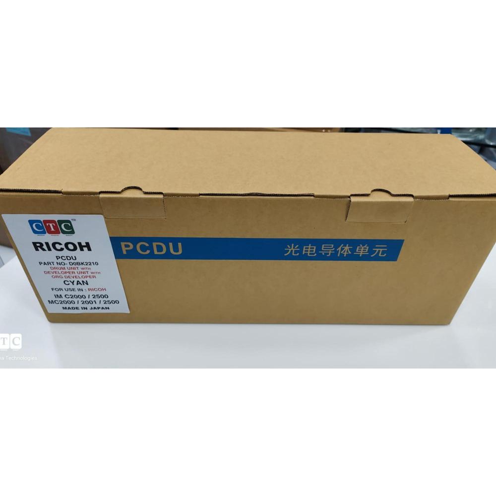 RICOH DRUM UNIT WITH DEVELOPER UNIT WITH ORG DEVELOPER CYAN IM C2000 / 2500 / MC2000 / 2001 CTC