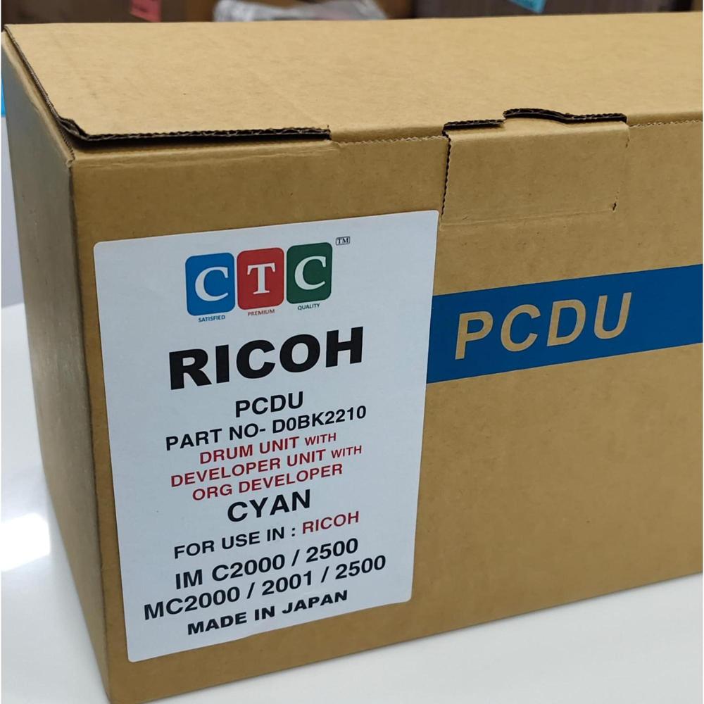 RICOH DRUM UNIT WITH DEVELOPER UNIT WITH ORG DEVELOPER CYAN IM C2000 / 2500 / MC2000 / 2001 CTC