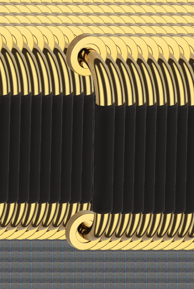 Gold PVD Grab Bar With Grip