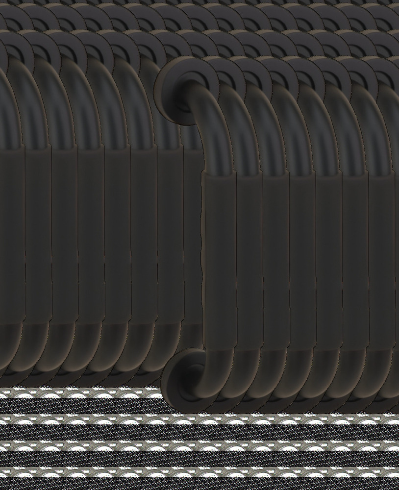 Black PVD Grab Bar With Grip