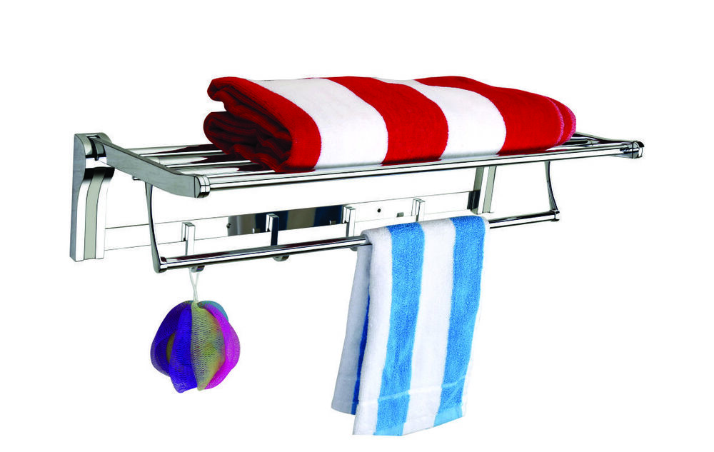 Two Tone Folding Towel Rack