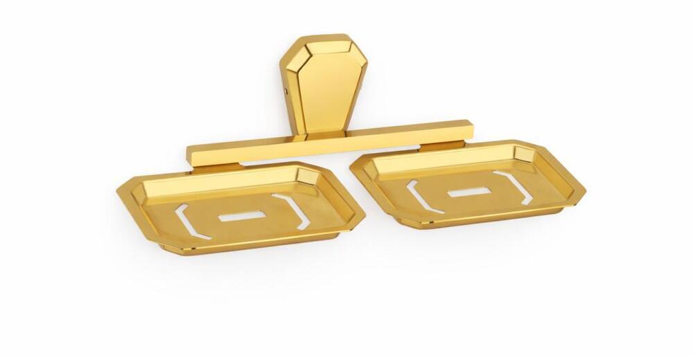 Gold PVD Apex Double Soapdish