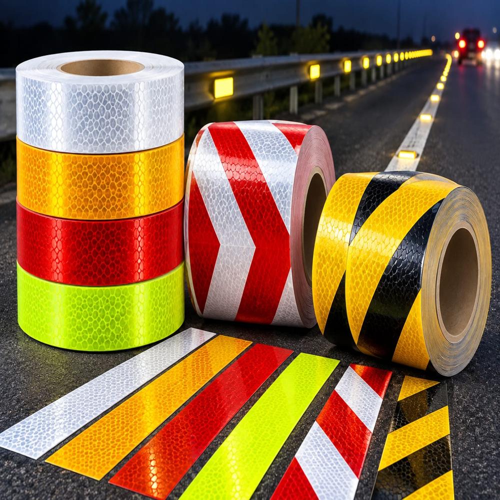 Floor Marking Tapes - Multicolor Adhesive Warning Strips | Single-sided Use, Ideal For Industrial Spaces
