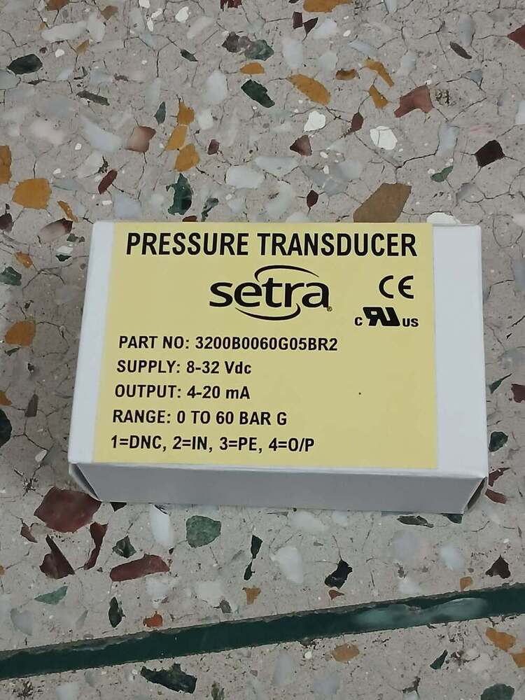 SETRA Pressure Transmitter Part No 3200B0060G05BR2 Range 0 TO 60 Bar