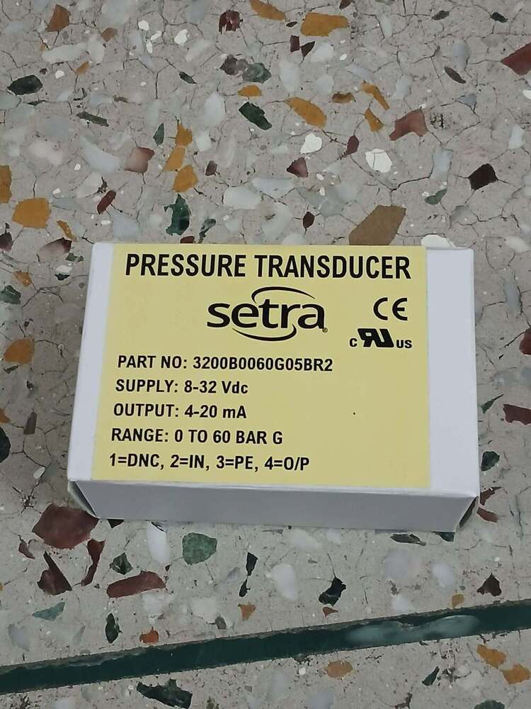 SETRA Pressure Transmitter Part No 3200B0060G05BR2 Range 0 TO 60 Bar
